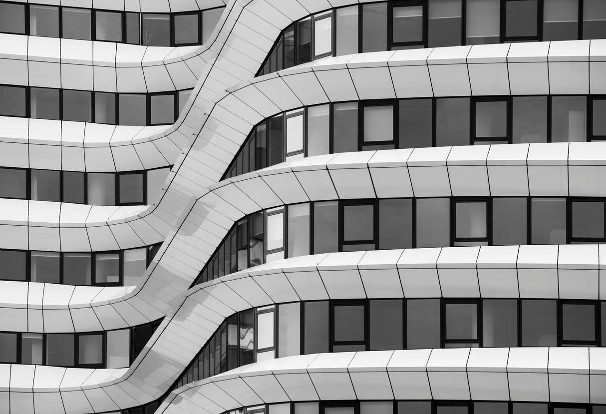 Wavy facade Poster och Canvastavla