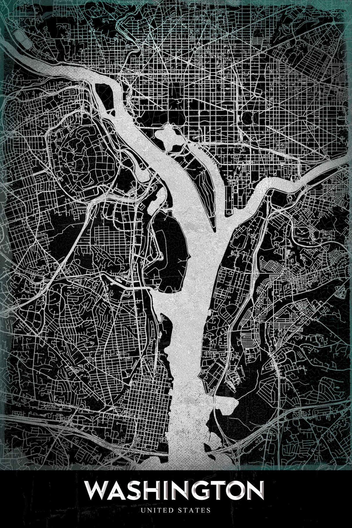 WASHINGTON Poster och Canvastavla