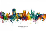 Paramaribo Suriname Skyline Poster och Canvastavla