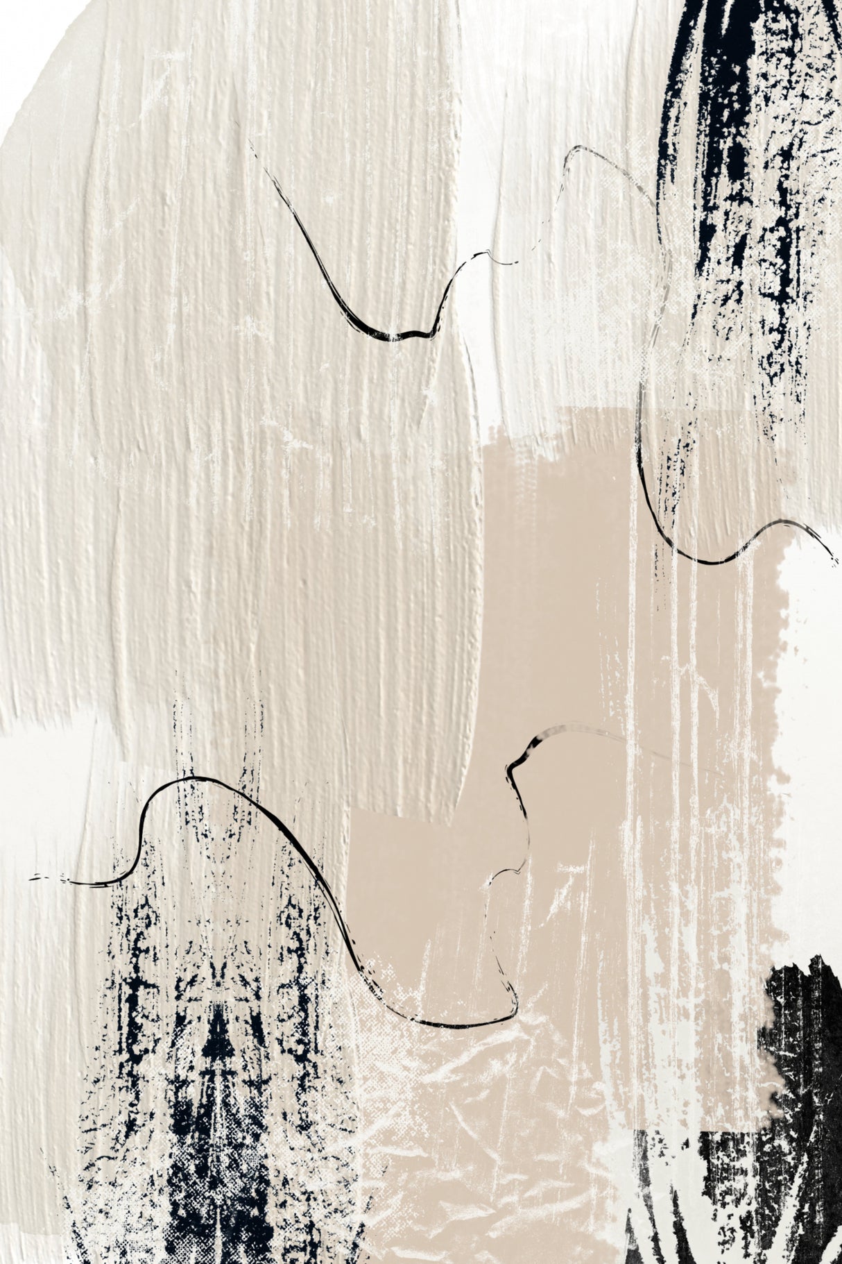Brush strokes-1 Poster och Canvastavla