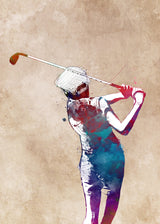 Golf Sport Art (7) Poster och Canvastavla