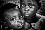 Two children in Benin Poster och Canvastavla