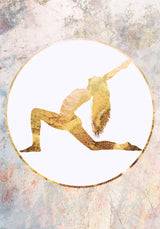 Yoga gold 3 Poster och Canvastavla