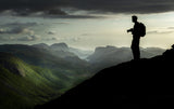 Hiking in the mountains Poster och Canvastavla