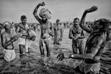Holy Makar Bath at Gangasagar Poster och Canvastavla