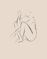 Sitting and Thinking Poster och Canvastavla