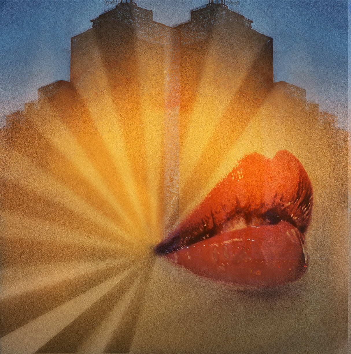 The Kiss of Red Lips Poster och Canvastavla