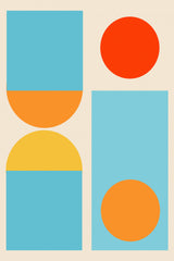Bright Minimal Shapes Series #4 Poster och Canvastavla