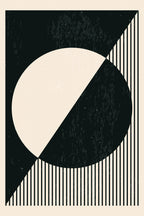 Black and White Planets Series #2 Poster och Canvastavla