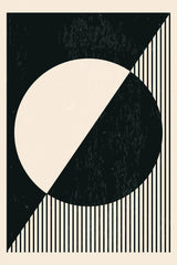 Black and White Planets Series #2 Poster och Canvastavla