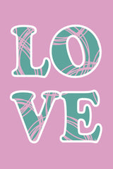 Pink Love Poster och Canvastavla