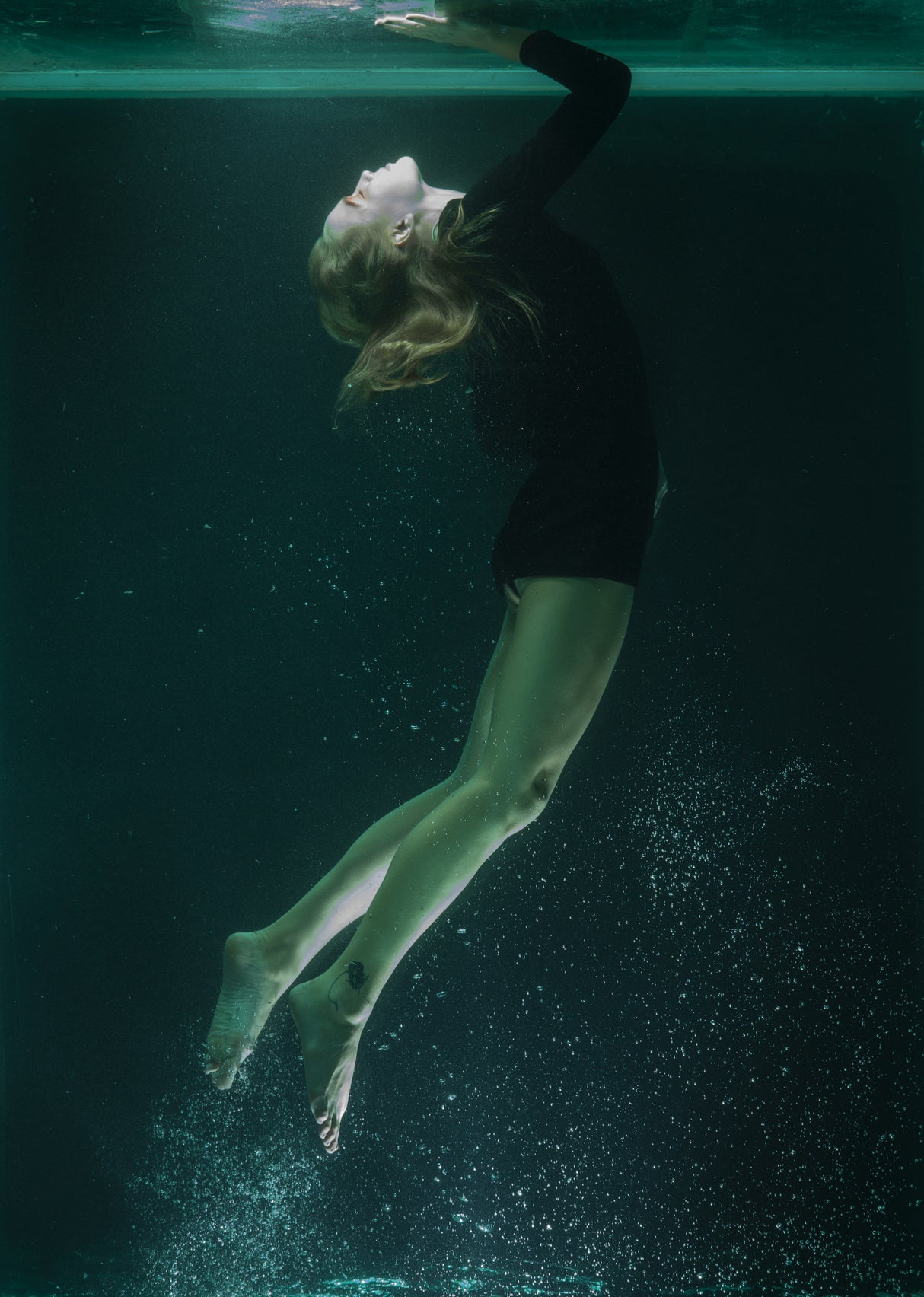 underwater artistic portrait shooting Poster och Canvastavla