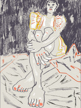 The Girl In The Yellow Dress Dark Poster och Canvastavla
