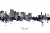 Spokane Washington Skyline Poster och Canvastavla