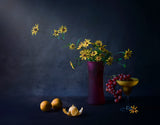 Yellow and purple Poster och Canvastavla