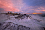 Lighthouse at Sunrise Poster och Canvastavla