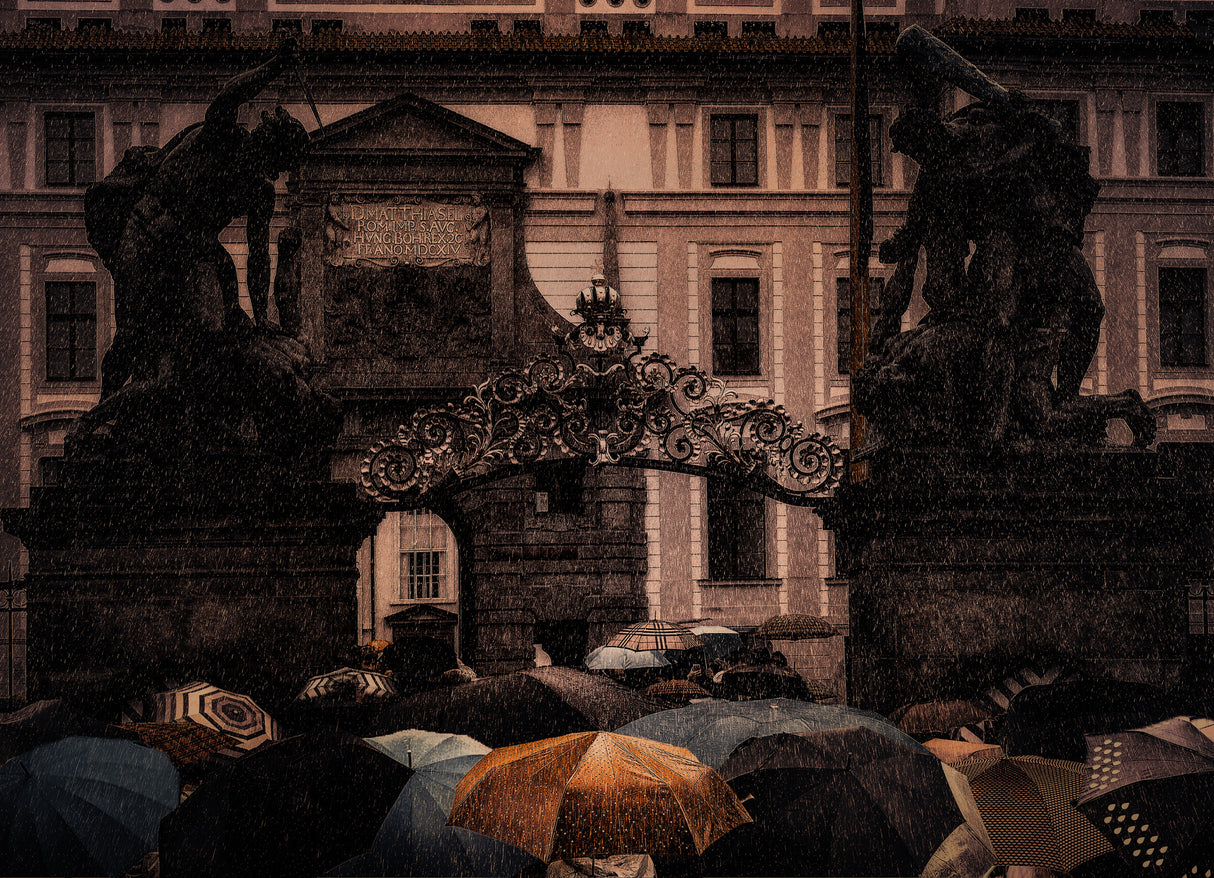 Umbrellas. Poster och Canvastavla