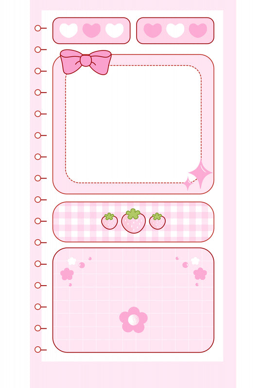 Cute Pink Delights Poster och Canvastavla