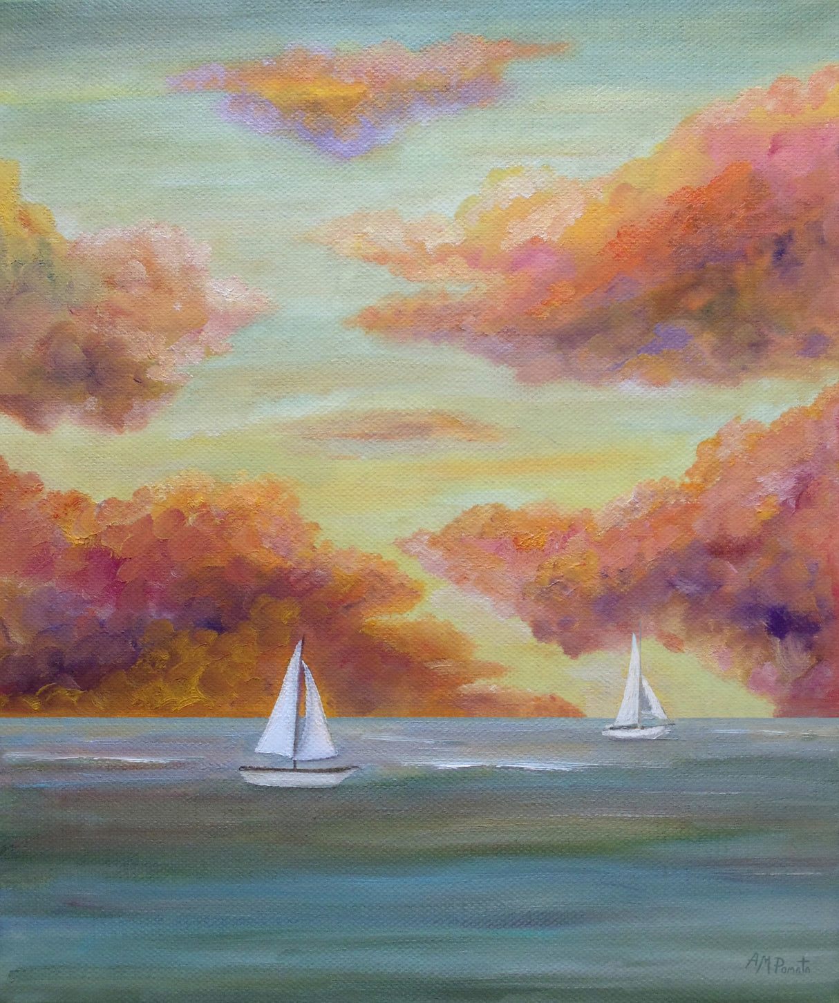 Autumn Sailing Poster och Canvastavla