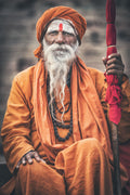 Varanasi Guru Poster och Canvastavla