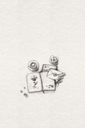 Sketch Notebook Lock Poster och Canvastavla