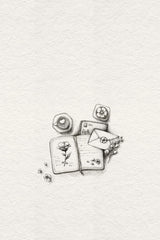 Sketch Notebook Lock Poster och Canvastavla
