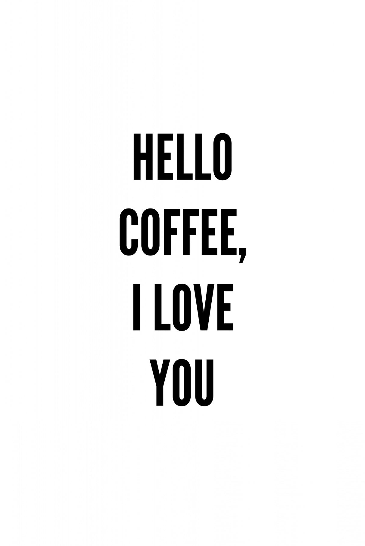 Hello Coffee Poster och Canvastavla