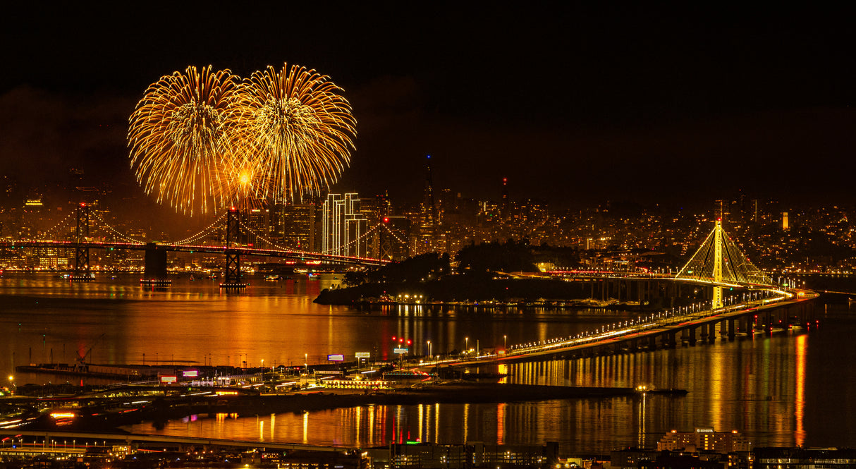 New Year 2024 at San Francisco Poster och Canvastavla