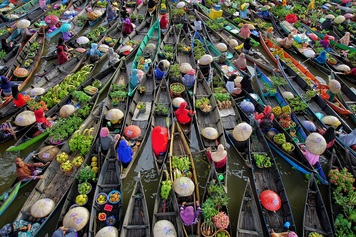 Lokbaintan Floating Market Festival Poster och Canvastavla