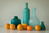 Blue with Oranges Poster och Canvastavla