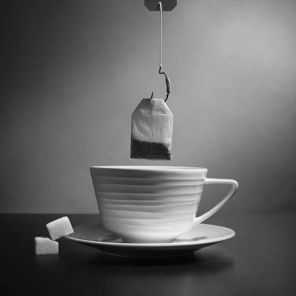 A cup of tea for the fisherman Poster och Canvastavla