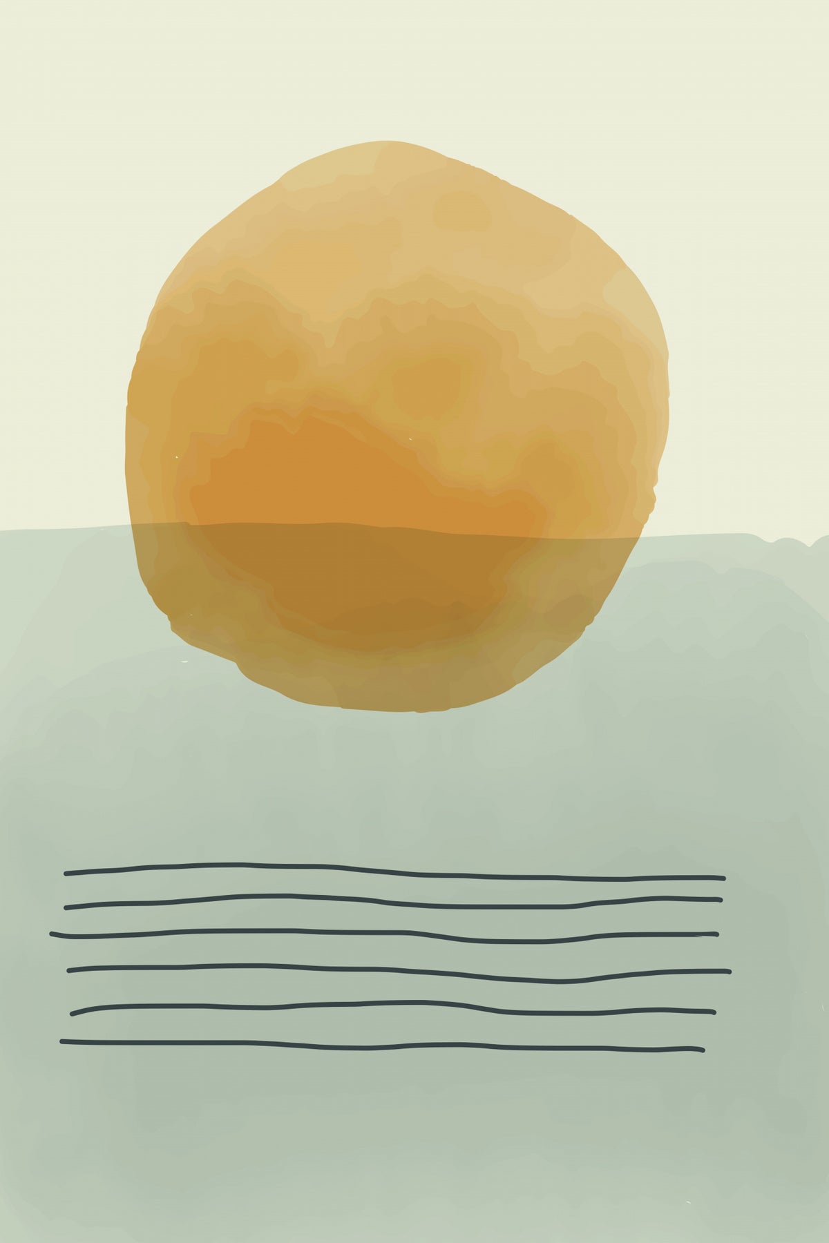 Minimal Abstract Vibes #2 Poster och Canvastavla