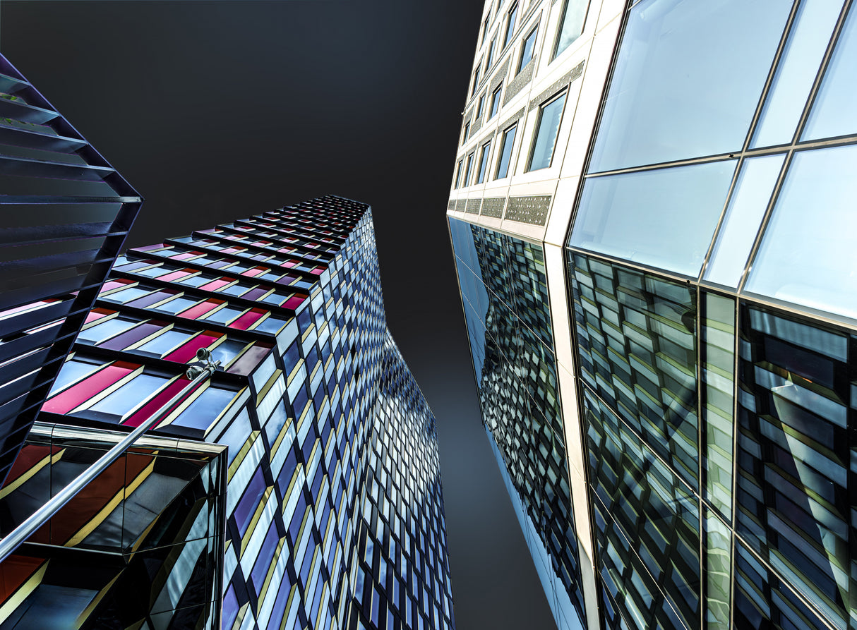 High-rise building with colourful facade Poster och Canvastavla