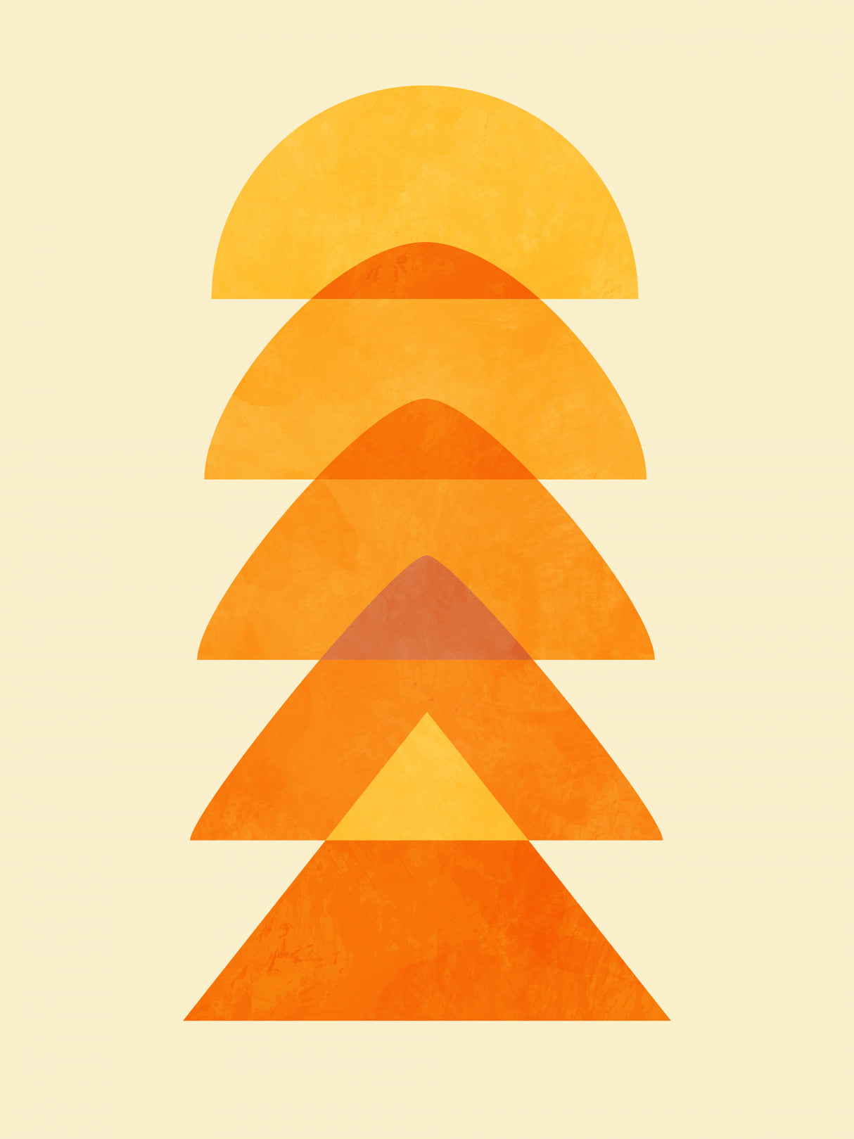 Spring Mid Rhapsody Orange 5 Poster och Canvastavla