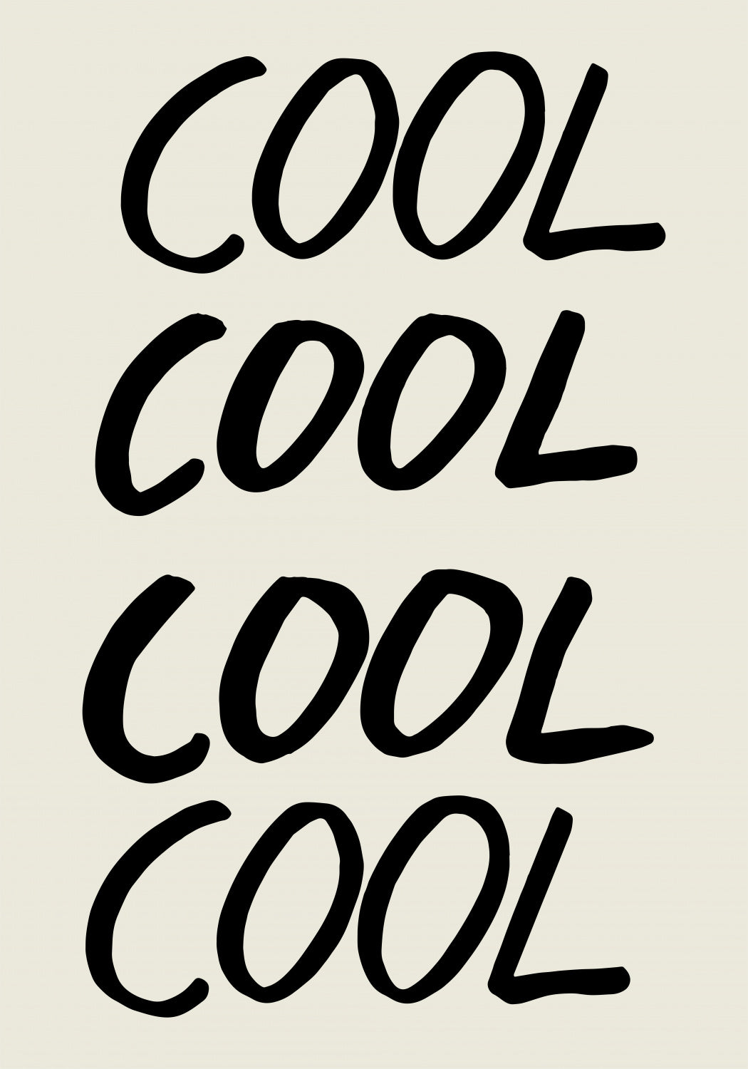 Cool Quote 01 Poster och Canvastavla