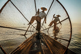 Intha Fishermen Poster och Canvastavla