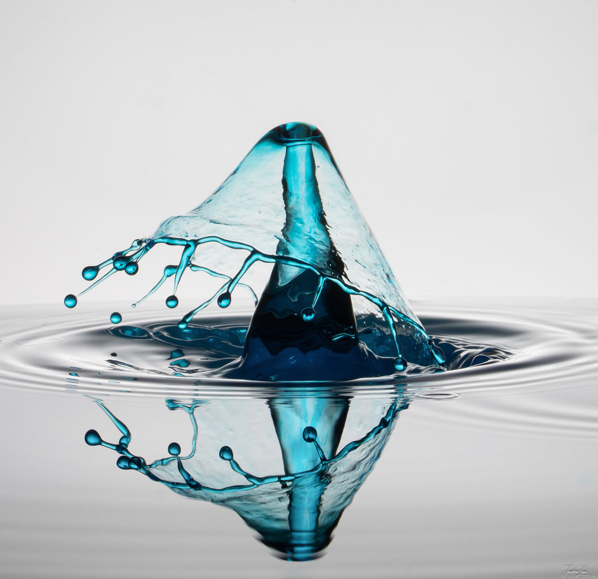 Wassertropfen Highspeed Photographie Poster och Canvastavla