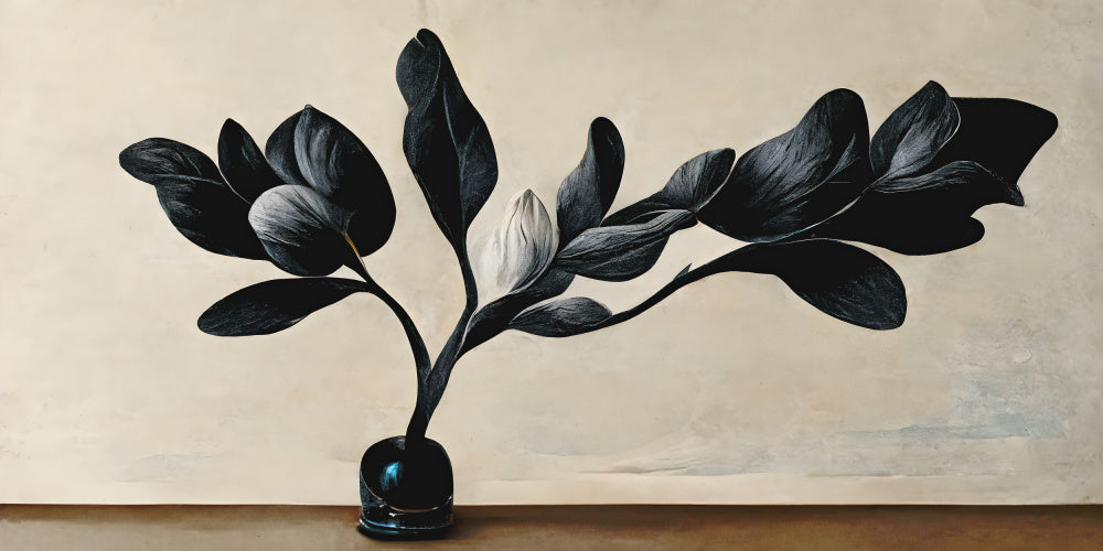 Black Magnolia Vas och keramikposter