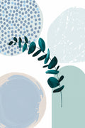 Blue green boho-2 Poster och Canvastavla
