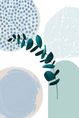Blue green boho-2 Poster och Canvastavla