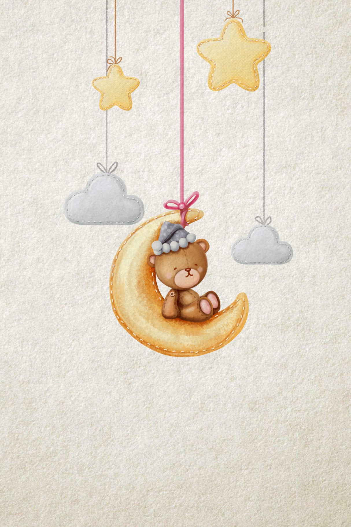 Dreamy Teddy Poster och Canvastavla