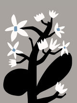 Black and White Flower Poster och Canvastavla