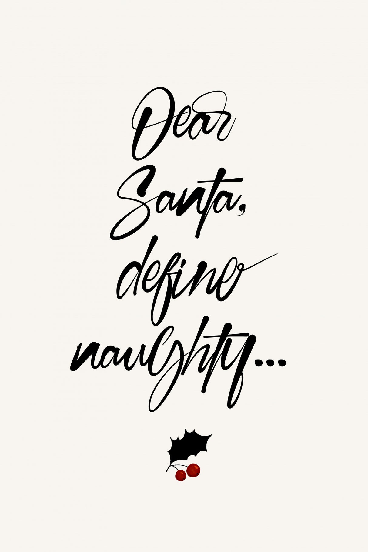 Dear Santa Poster och Canvastavla