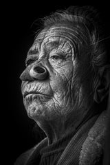 Apatani elder at Ziro valley, Arunachal Pradesh Poster och Canvastavla