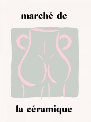 Ceramic Figure Poster Vas och keramikposter