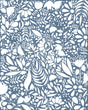Scandi blue white pattern 1 Kitchen poster eller kökstavla