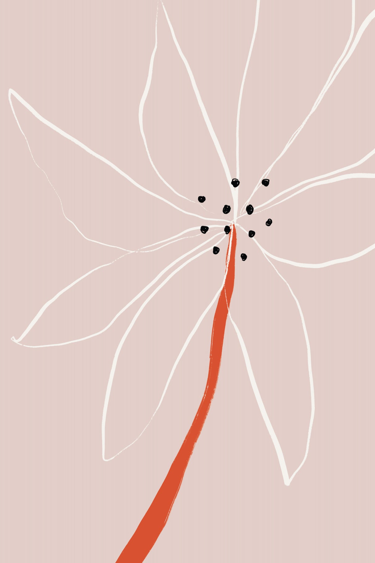 Abstract Flower No 1 Poster och Canvastavla