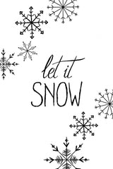 Inky let it snow Poster och Canvastavla