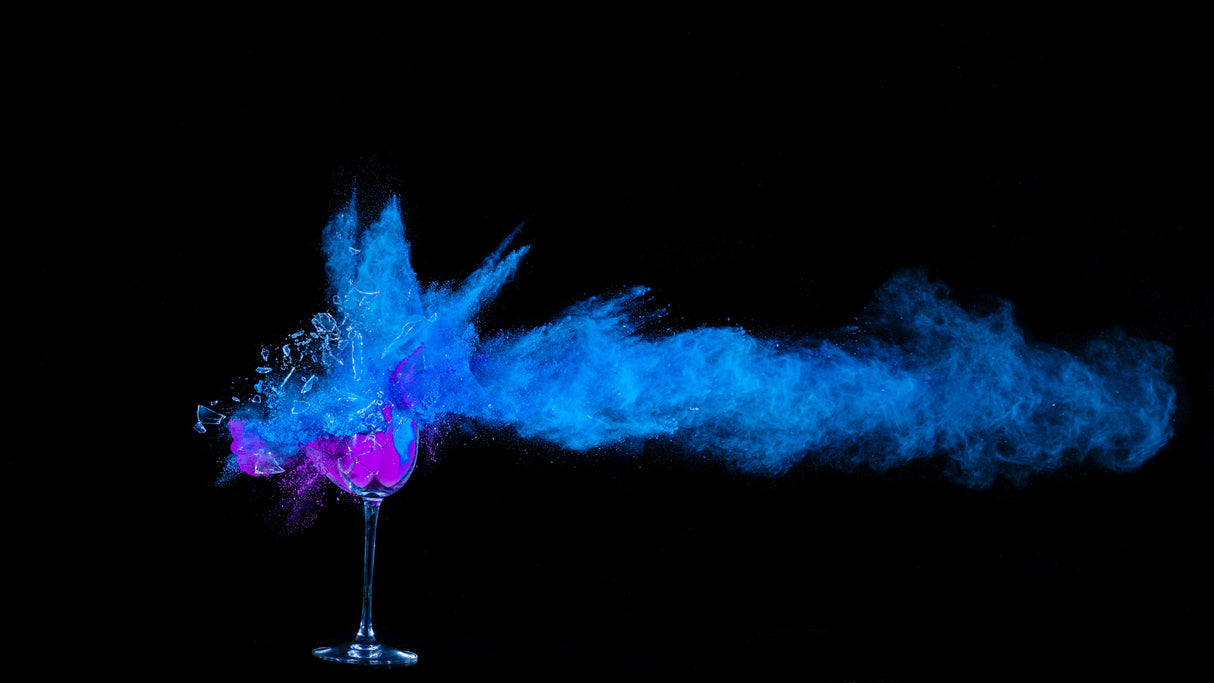 Glass shot with air gun Poster och Canvastavla