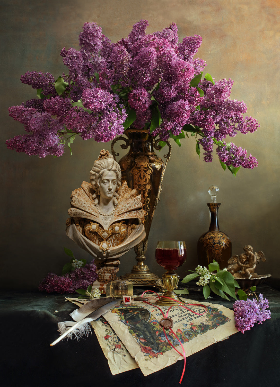 Still life with flowers Poster och Canvastavla